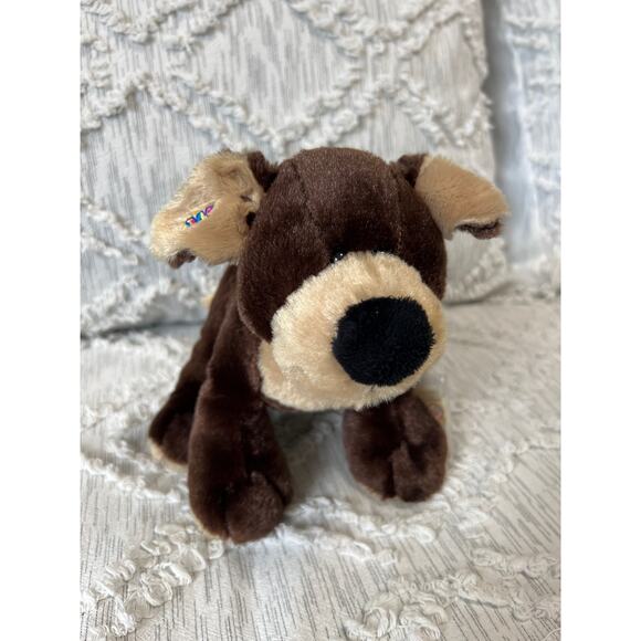 Webkinz Mocha Puppy Dog Stuffed Animal Plush with Code By Ganz - Picture 1 of 9